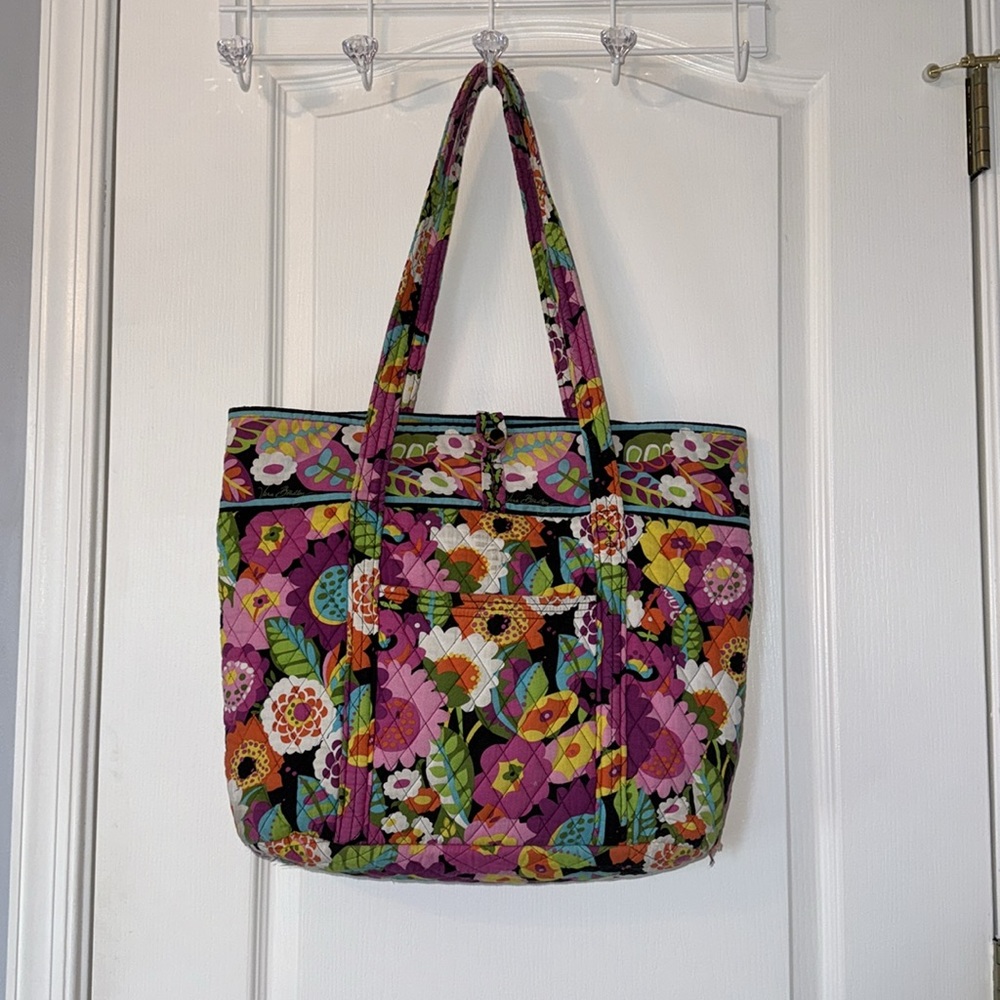 Vera Bradley Va Va Bloom Laptop Tote Bag